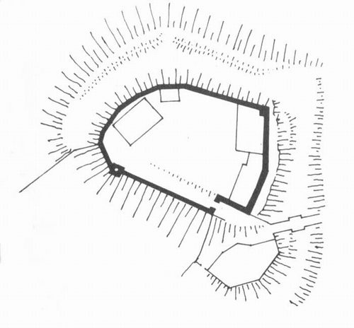 Grundriss der Burg Abenberg