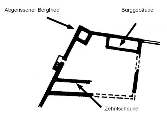 Grundriss des Schlosses Sommersdorf