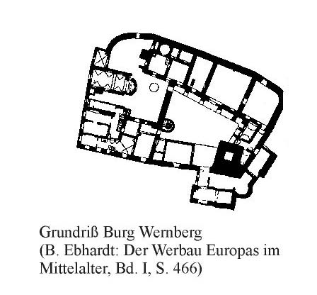 Grundriss der Burg Wernberg.