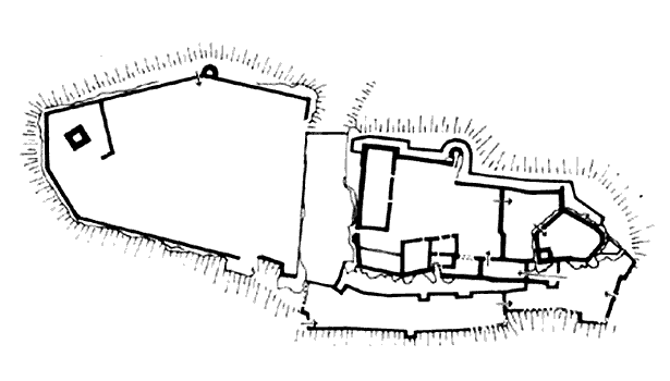 Grundriss Château de Guirbaden