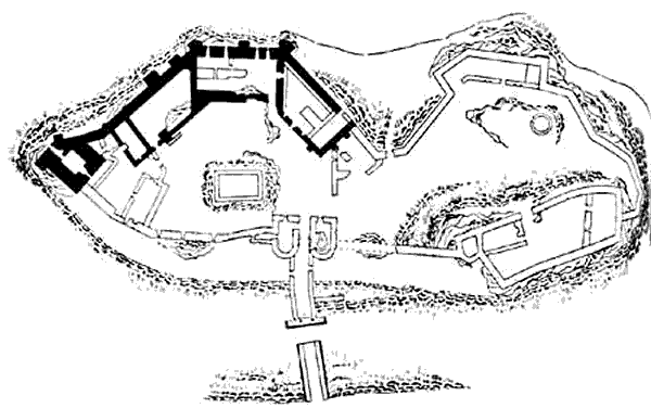 Grundriss Urquhart Castle